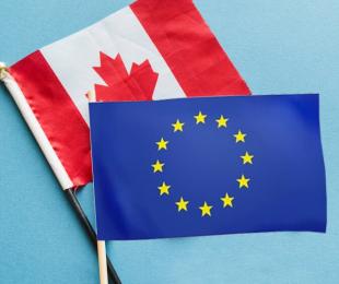 banderas de Canada y UE