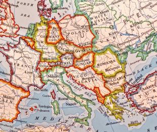 mapa político de Europa