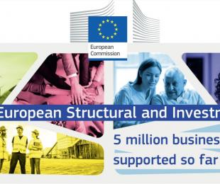 encabezado de los fondos estructurales con fotografías de gente trabajando