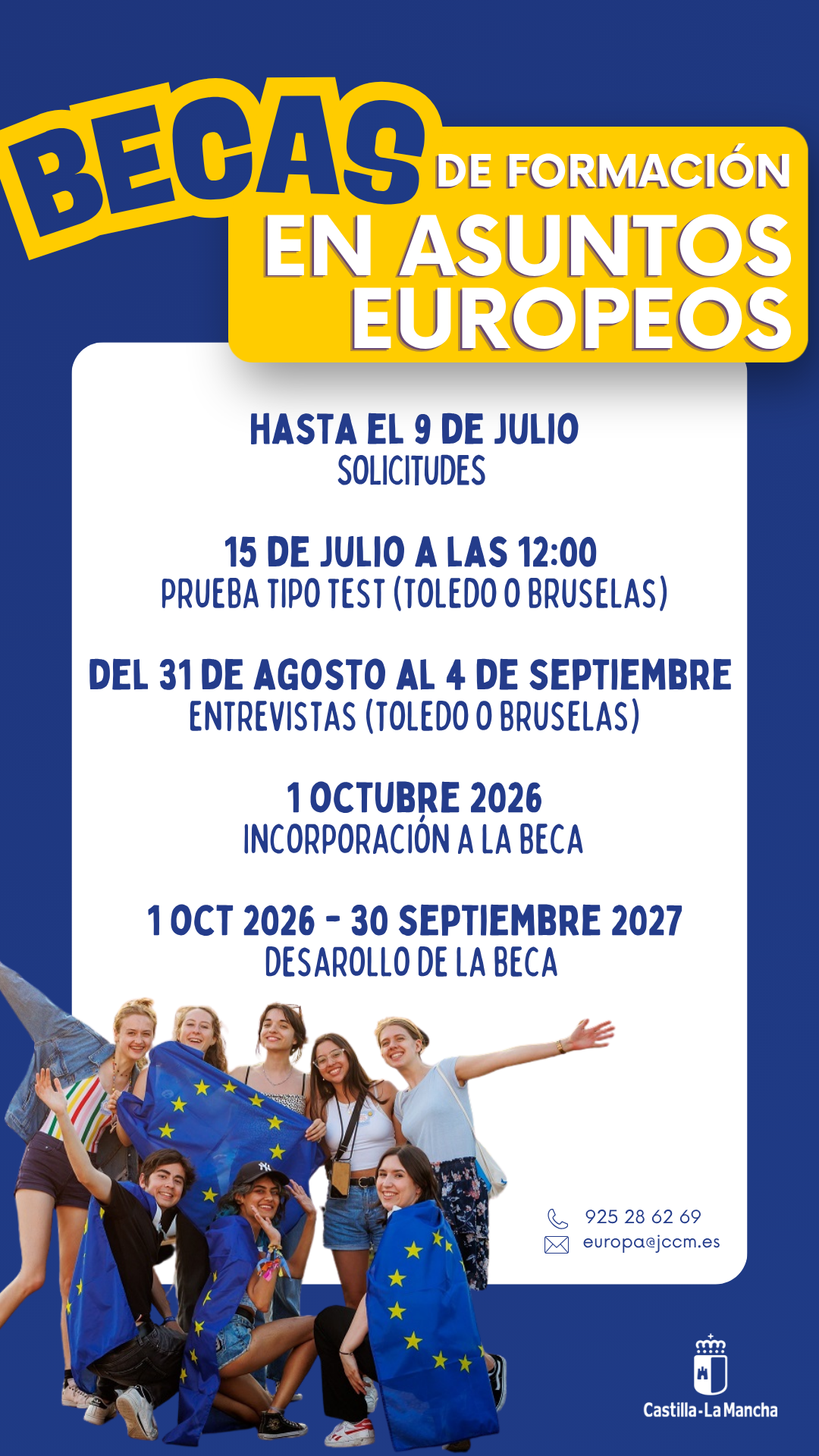 BECAS EN ASUNTOS EUROPEOS JCCM