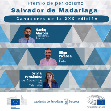 cartel con los premiados