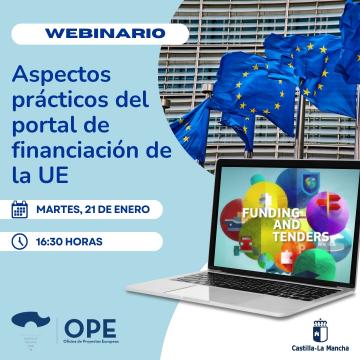 Webinario: Aspectos prácticos del portal de financiación de la UE