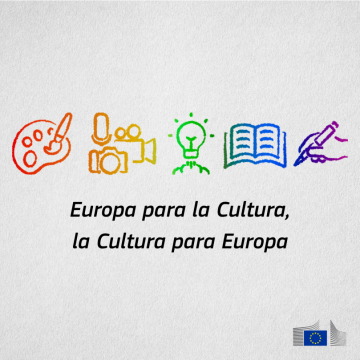 Imagen promocional con cita 'Europa para la Cultura, la Cultura para Europa'