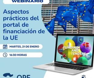 Webinario: Aspectos prácticos del portal de financiación de la UE
