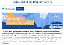 Guía sobre la financiación de la UE para el turismo