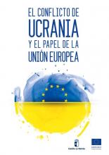 portada del folleto "El conflicto de Ucrania y el papel de la Unión Europea"