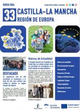 portada Boletín electrónico Castilla-La Mancha Región de Europa. Enero 2024