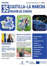 portada Boletín electrónico Castilla-La Mancha Región de Europa. Marzo 2024