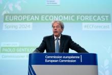 Rueda de prensa de Paolo Gentiloni, Comisario europeo, sobre las previsiones económicas de la primavera de 2024