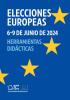 portada con el texto "elecciones europeas. 6-9 junio de 2024. herramientas didácticas"
